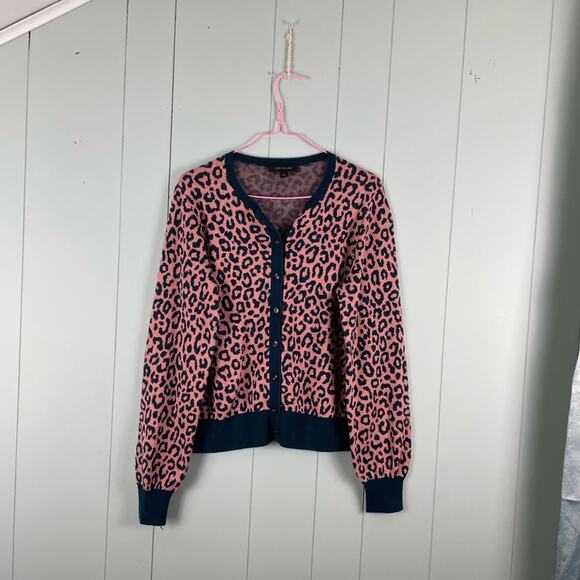 Ann Taylor leopard cardigan - Picture 1 of 7